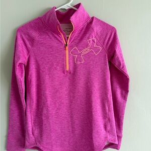 NWT girls  Under Armour Vibrant Pink ColdGear Top